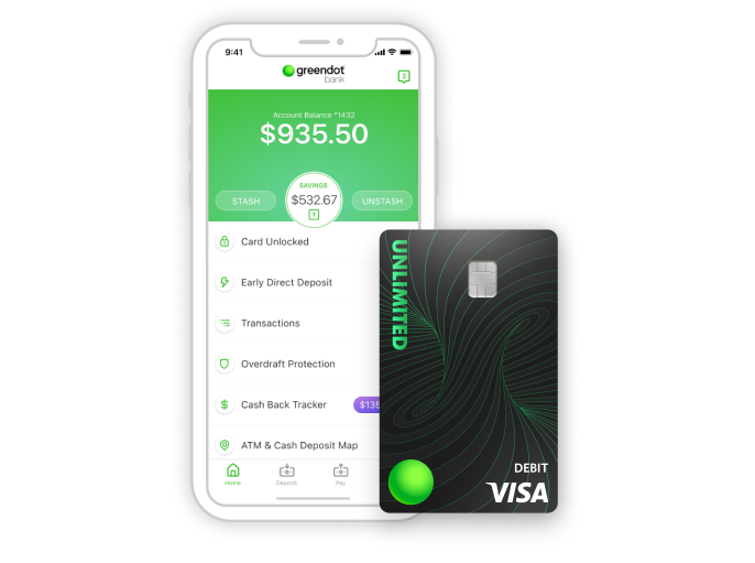 greendot app and visa debit card